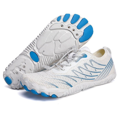 Alpine Pro Healthy &amp; Non-Slip barefoot Orthotic Shoes - White Blue