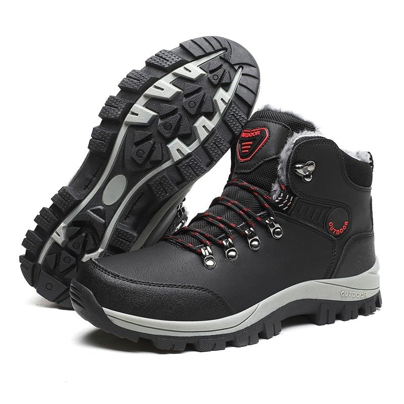 Arctic Apex Men's Winter Boots Orthotic Shoes - Black