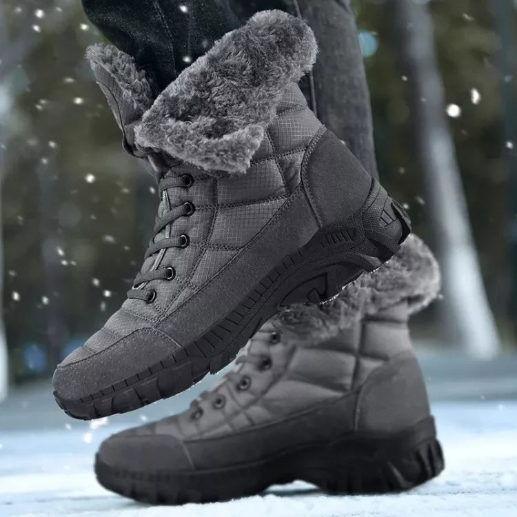 Men's Winter Mid-Calf fur Boots