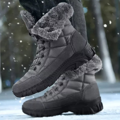 Men's Winter Mid-Calf fur Boots