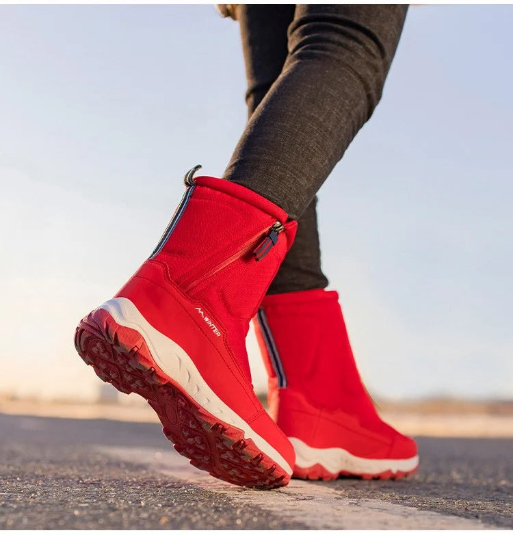 Unisex Winter Boots Side Zipper Snow Boots