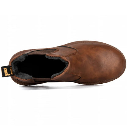 Waterproof Slip-On Steel Toe Boots
