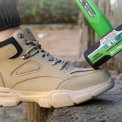 Men Anti-smashing Ankle Boots Steel Toe Orthopedic Safety Shoes