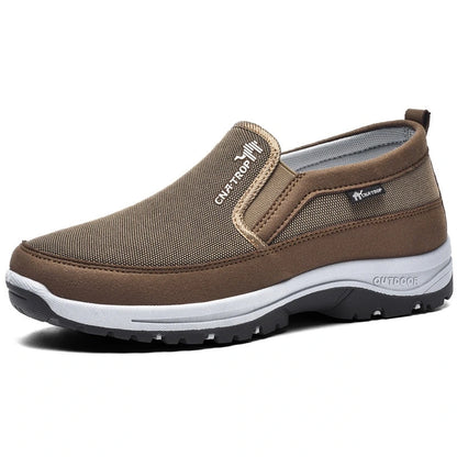 Breathable Orthopedic Travel Plimsolls Lightweight Walking Shoes - Beige