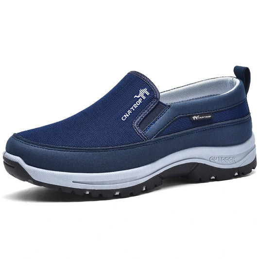 Breathable Orthopedic Travel Plimsolls Lightweight Walking Shoes - Blue