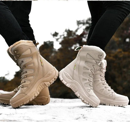 Thickened Velvet High-Top Hiking Snow Boots