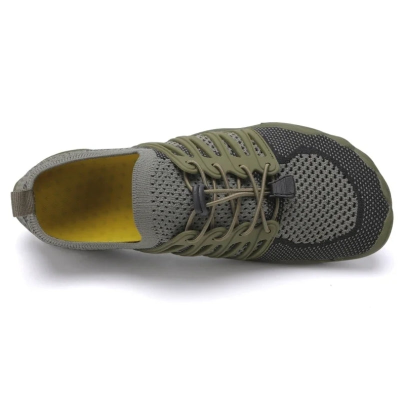 CanyonTrek: Non-Slip All-Environment Barefoot Orthotic Shoes - Green