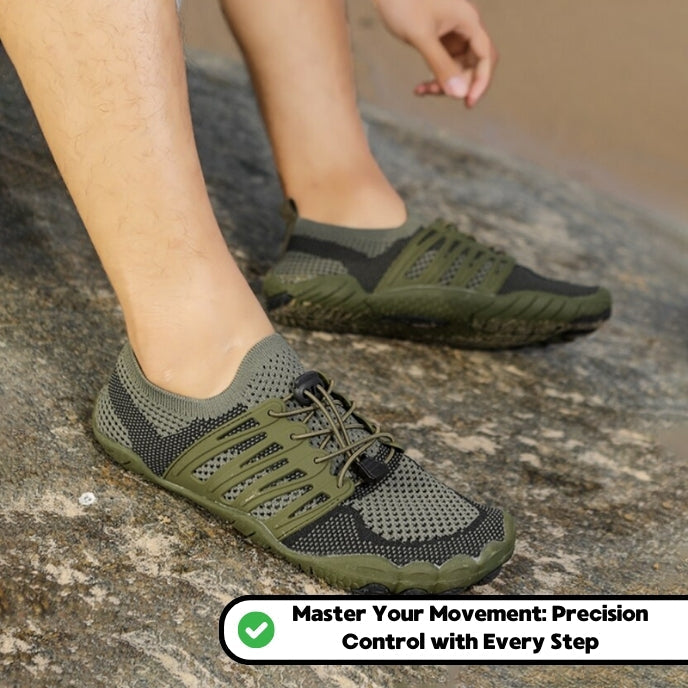 CanyonTrek: Non-Slip All-Environment Barefoot Orthotic Shoes - Green