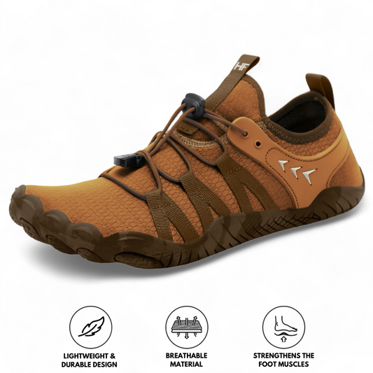 Caspian Adventure - Outdoor &amp; Non-slip Barefoot Hike Footwear - Beige