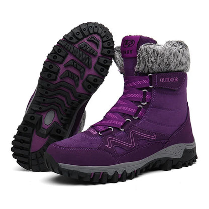 Orthopedic Winter Snow Ankle Boots Warm Fur Arch Support Women Shoes