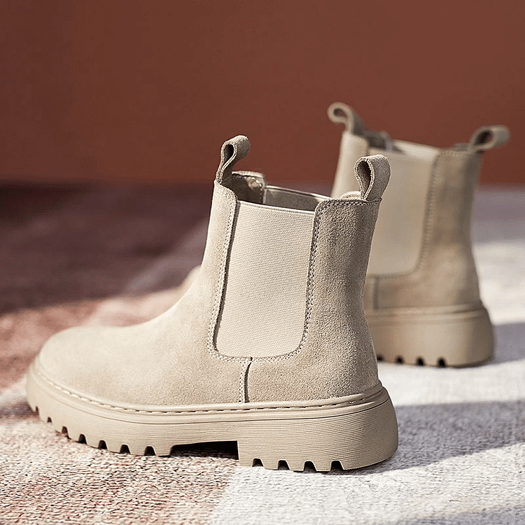 Women Orthopedic Ankle Boots Chunky Sole