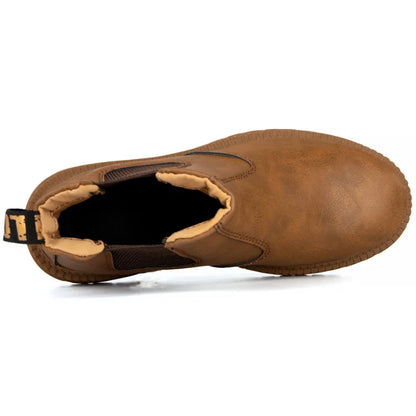 Waterproof Slip-On Steel Toe Boots