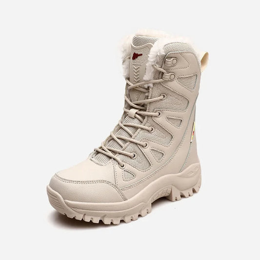 Thickened Velvet High-Top Hiking Snow Boots