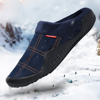 Winter Plush Home Cotton Slippers Large Outdoor Shoes