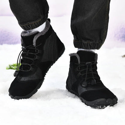 Outdoor Velvet Warm And Wear-Resistant Anti-Ski Boots Hiking Barefoot Shoe