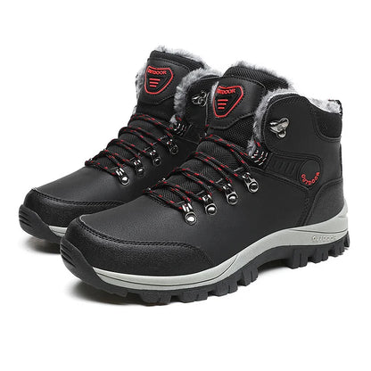 Orthopedic Men's Winter Outdoor Sports Lace Up Hiking Snow Boots