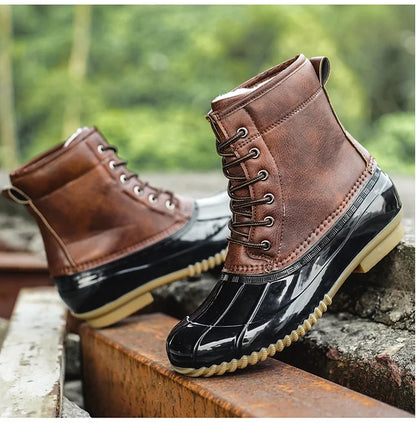 Women's Winter Retro Warm Plush Imitation Duck Snow Boots