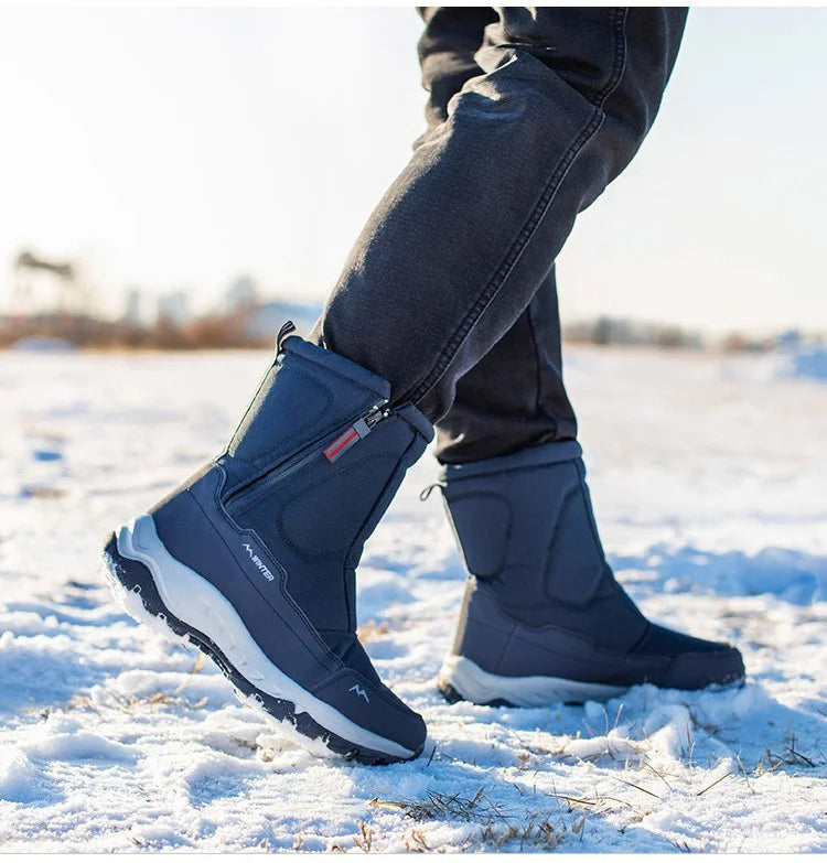 Unisex Winter Boots Side Zipper Snow Boots
