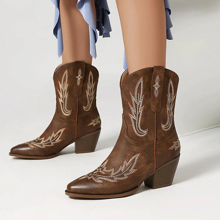 Cowboy Ankle Boots