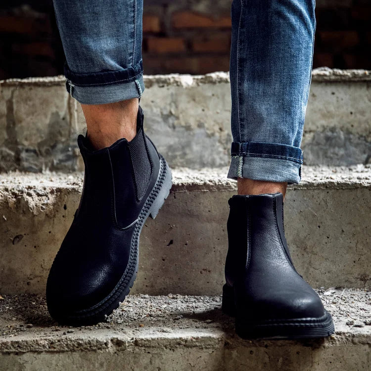 Waterproof Slip-On Steel Toe Boots