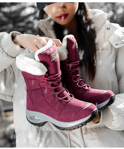 New Winter Women Boots Warm Mid-Calf Snow Boots