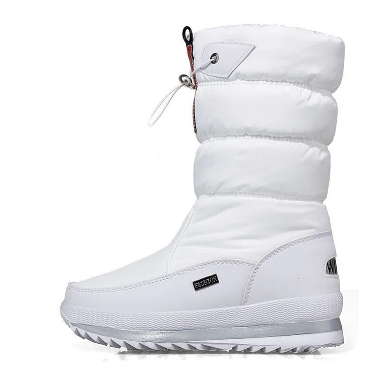 Non Slip Ankle Snow Booties Faux Fur Mid Calf Warm Boots