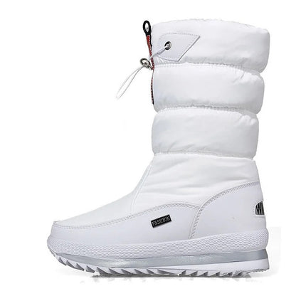 Non Slip Ankle Snow Booties Faux Fur Mid Calf Warm Boots