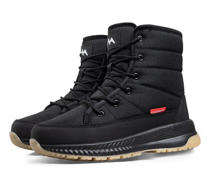 Winter Anti-Slip Velvet Lace Up Snow Boots