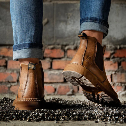 Waterproof Slip-On Steel Toe Boots