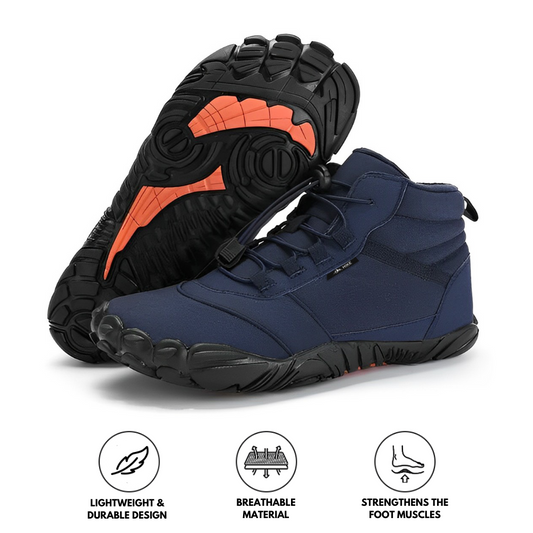 Evian Master - Non-slip &amp; Waterproof Winter Barefoot Hike Footwear - Blue