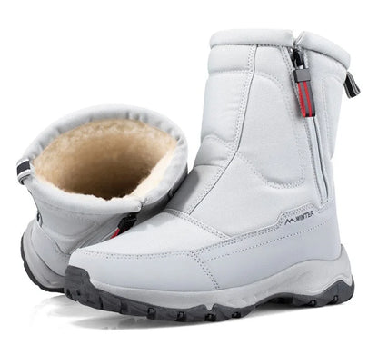 Unisex Winter Boots Side Zipper Snow Boots