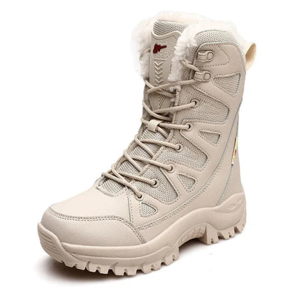 Thickened Velvet High-Top Hiking Snow Boots