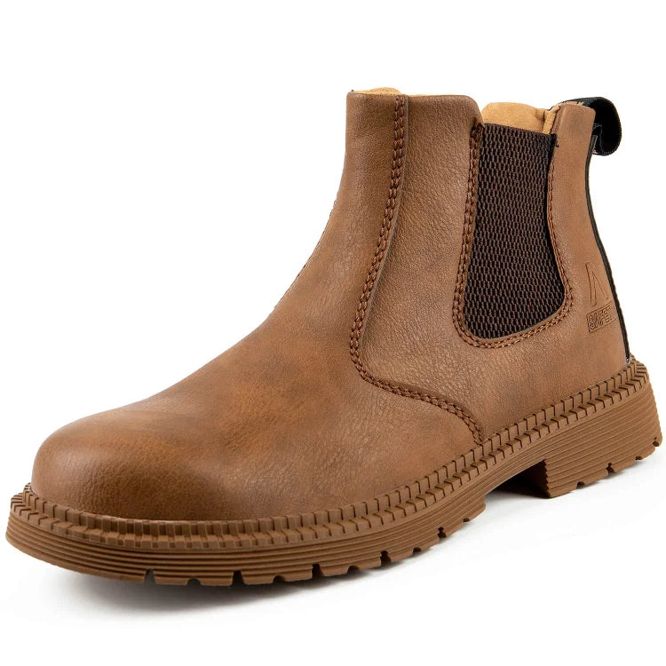 Waterproof Slip-On Steel Toe Boots