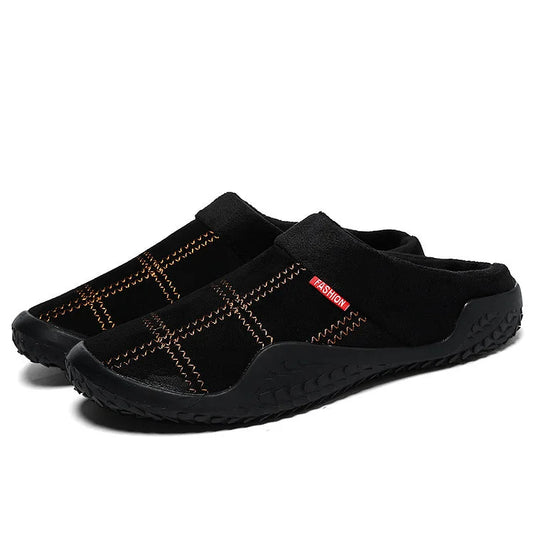 Winter Plush Home Cotton Slippers Large Outdoor Shoes