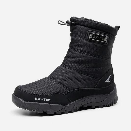 Men's Winter Outdoor Thickened Warm Waterproof Anti-Slip High-Top Snow Boots