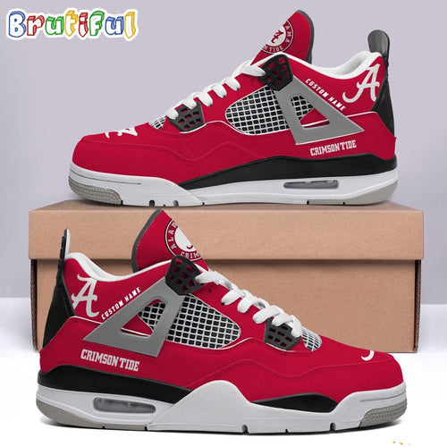 Footwearstorm Alabama Crimson Tide AJ4 Sneakers Shoes For Men And Women 1