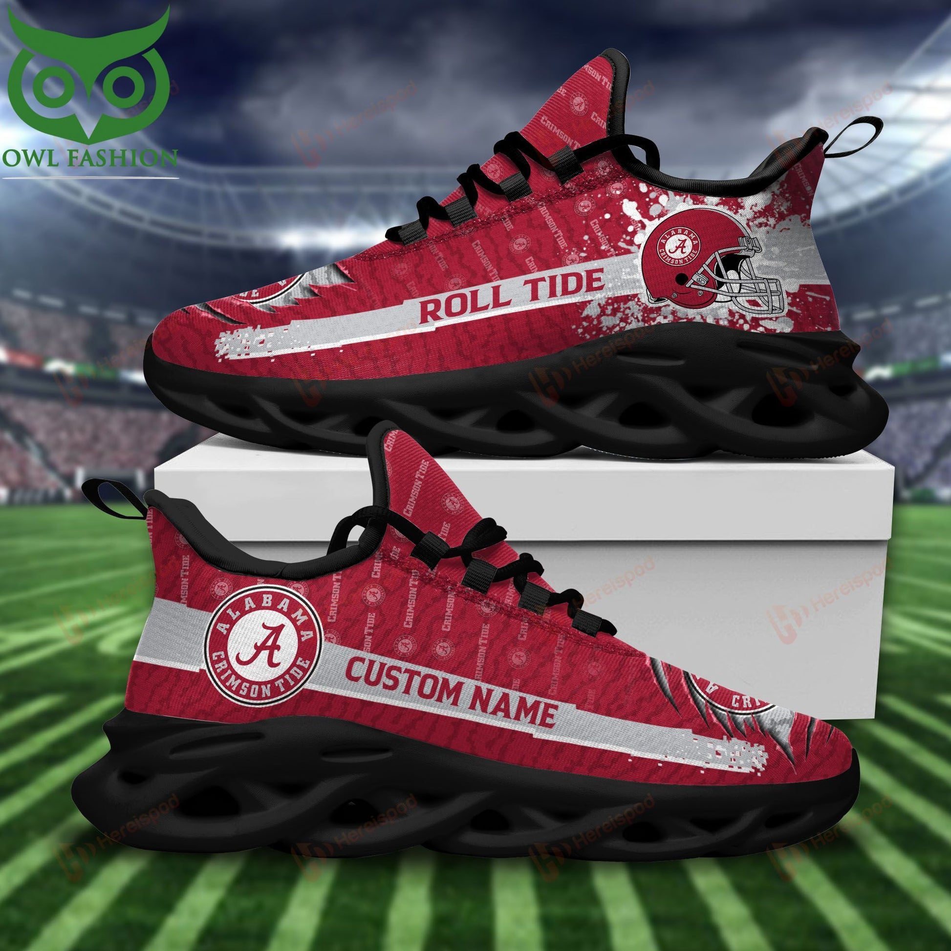 Footwearstorm Alabama Crimson Tide Max Soul Shoes Sneakers For Men And Women 1