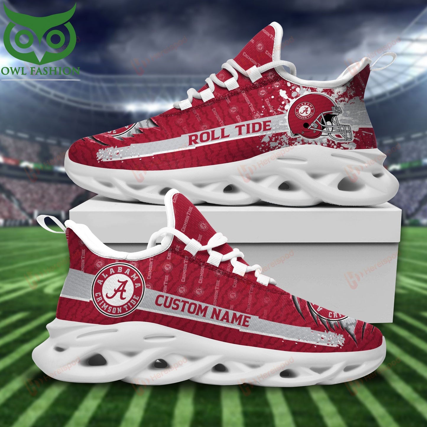 Footwearstorm Alabama Crimson Tide Max Soul Shoes Sneakers For Men And Women 1