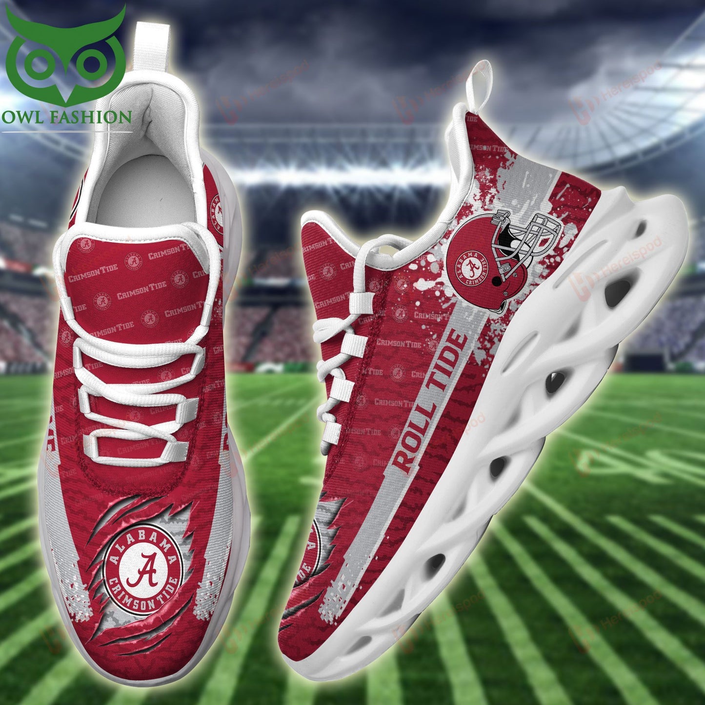 Footwearstorm Alabama Crimson Tide Max Soul Shoes Sneakers For Men And Women 1