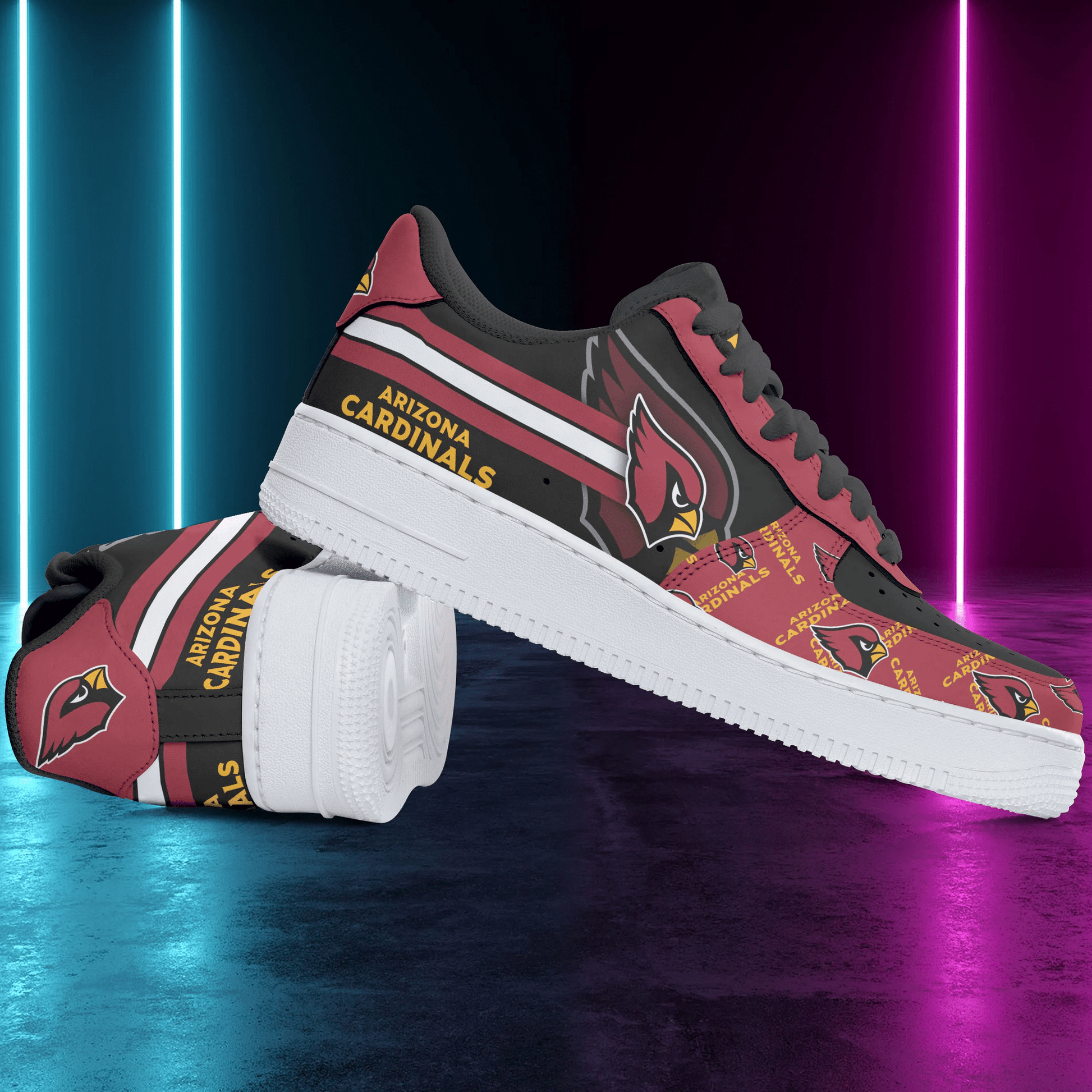 Footwearstorm Arizona Cardinals NFL Air Low-Top Sneakers Shoes For Men And Women 1205254