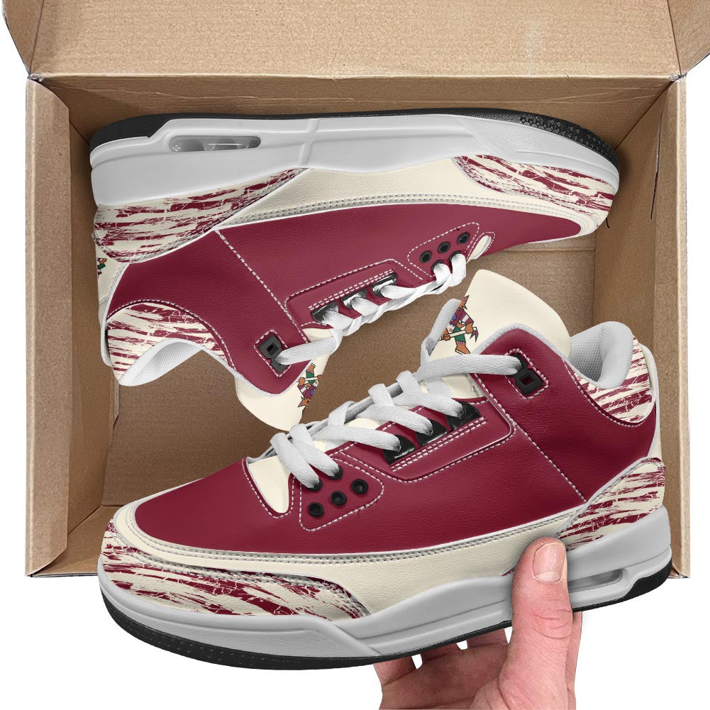 Footwearstorm Arizona Coyotes AJ3 Sneakers Shoes For Men And Women