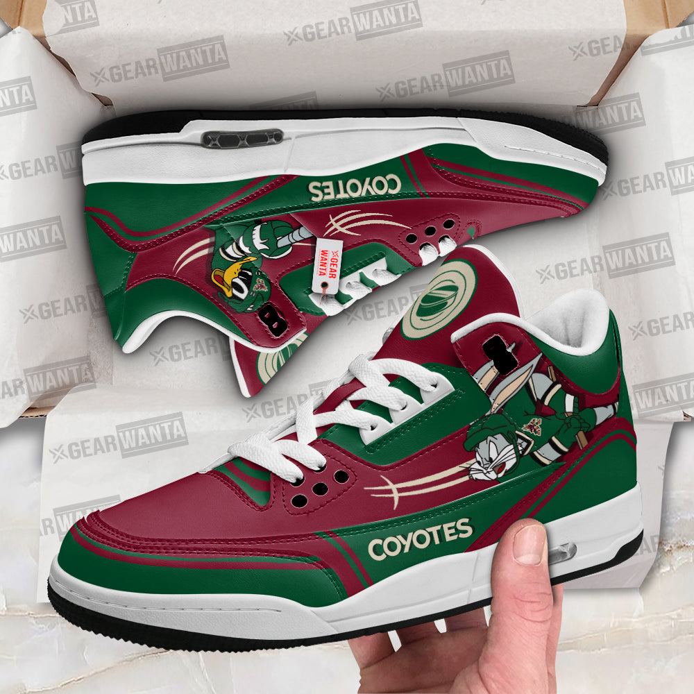 Footwearstorm Arizona Coyotes AJ3 Sneakers Shoes For Men And Women