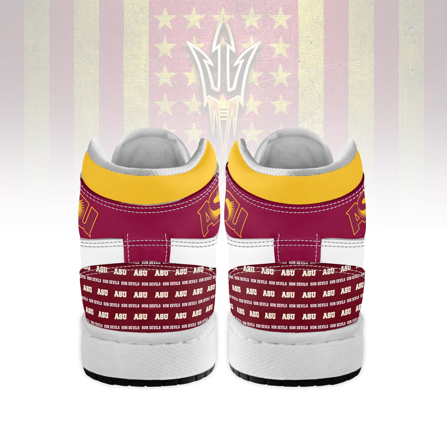 Footwearstorm Arizona State Sun Devils AJ1 High Sneakers Shoes For Men And Women 1