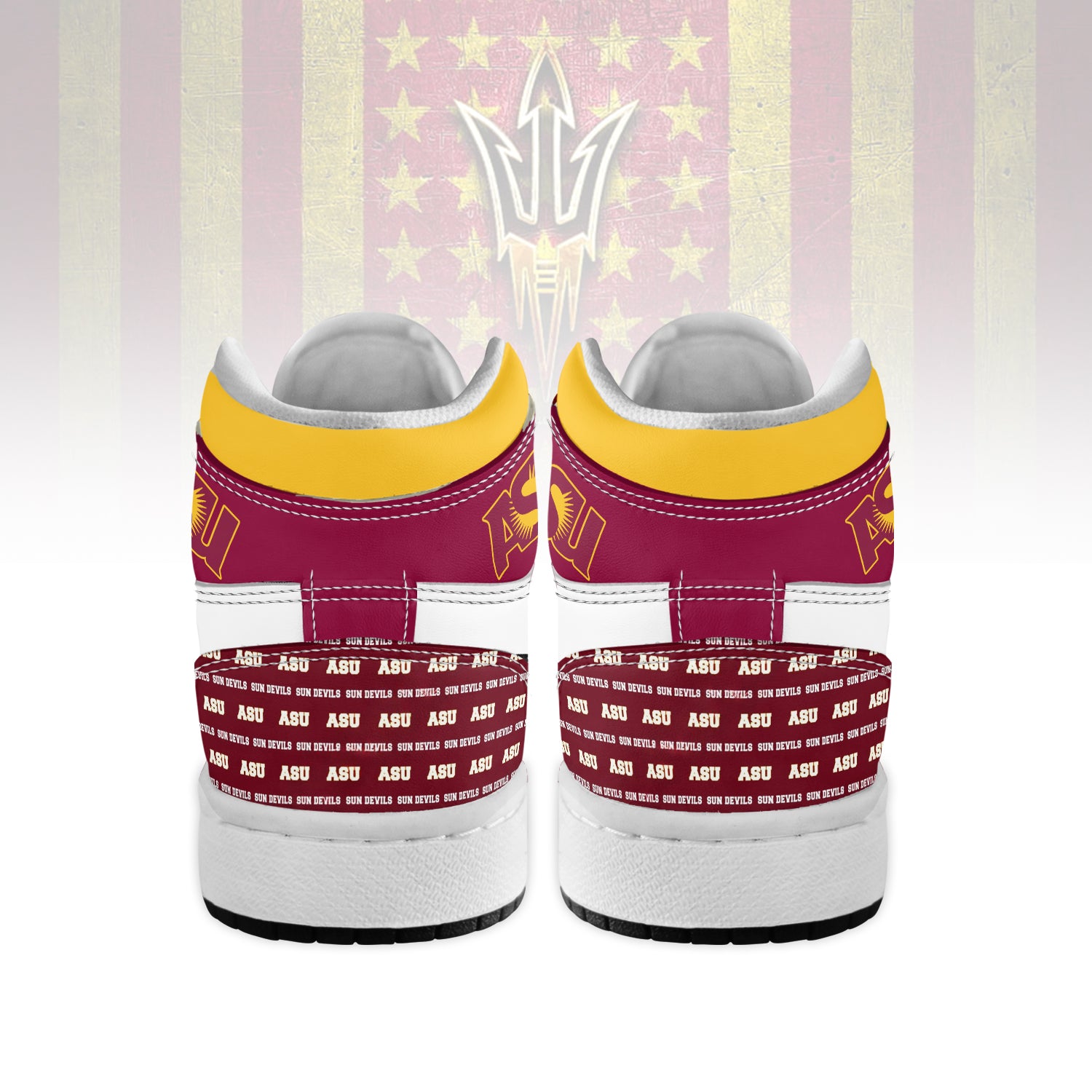 Footwearstorm Arizona State Sun Devils AJ1 High Sneakers Shoes For Men And Women 1