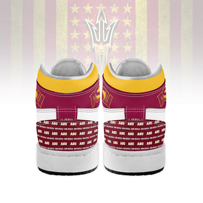 Footwearstorm Arizona State Sun Devils AJ1 High Sneakers Shoes For Men And Women 1