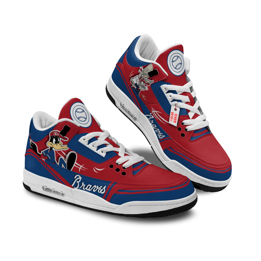 Footwearstorm Atlanta Braves AJ3 Sneakers Shoes For Men And Women