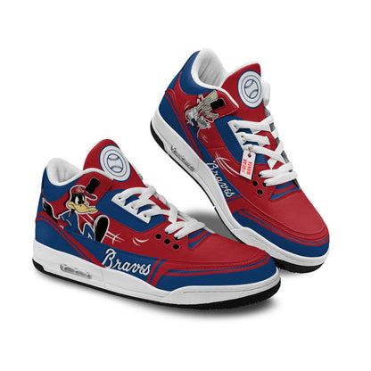 Footwearstorm Atlanta Braves AJ3 Sneakers Shoes For Men And Women