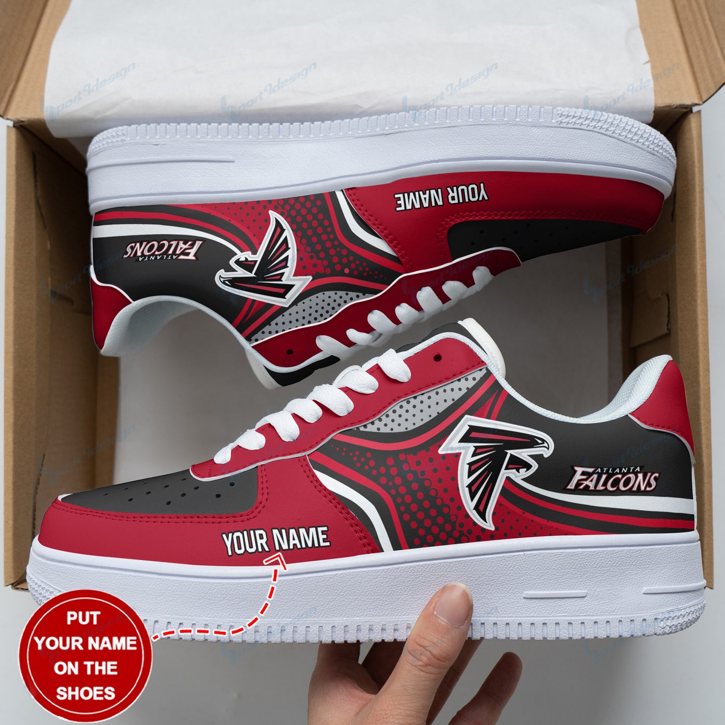 Footwearstorm Atlanta Falcons NFL Air Low-Top Sneakers Shoes For Men And Women 1205795