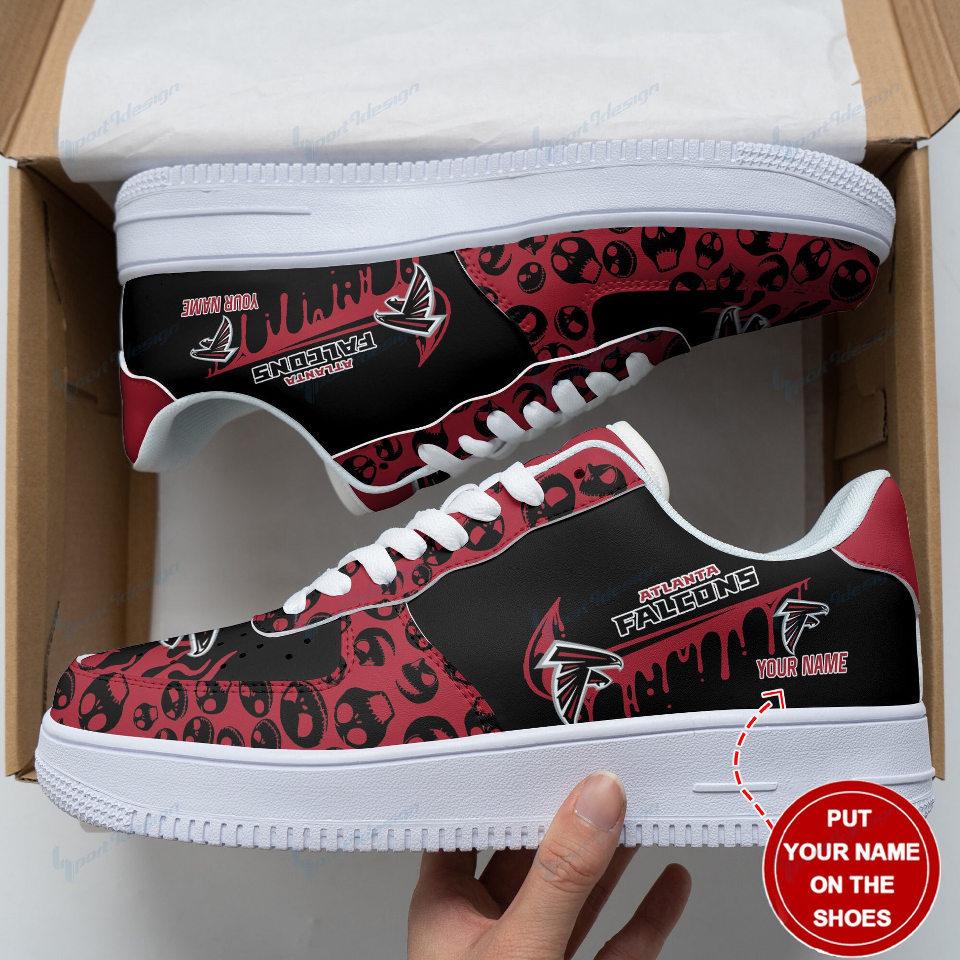 Footwearstorm Atlanta Falcons NFL Air Low-Top Sneakers Shoes For Men And Women 1205269
