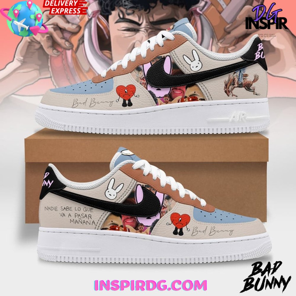 Footwearstorm Bad Bunny Air Low-Top Sneakers Shoes For Men And Women 2